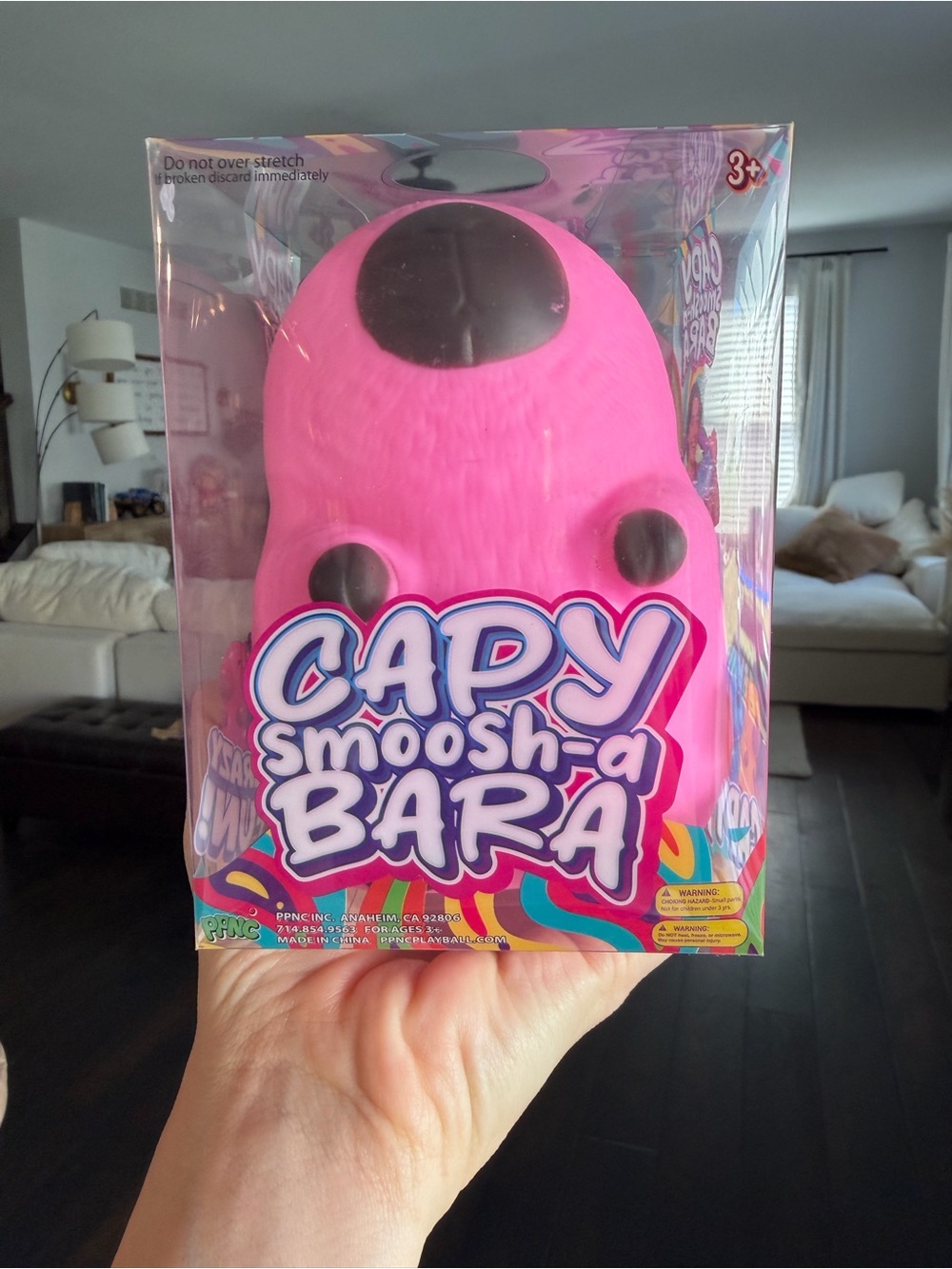 Five Below capybara Smoosh-a-Bara Pink Squishy 🩷